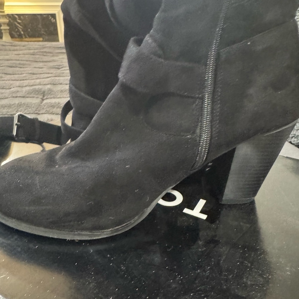 Torrid Black Strappy Heeled Boots - Picture 4 of 4